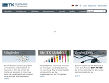 Tablet Screenshot of itk-rheinland.de